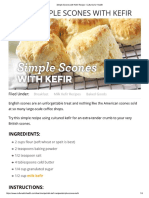 Simple Scones With Kefir Recipe