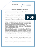 Análisis Sobre La Publicidad Mercantil