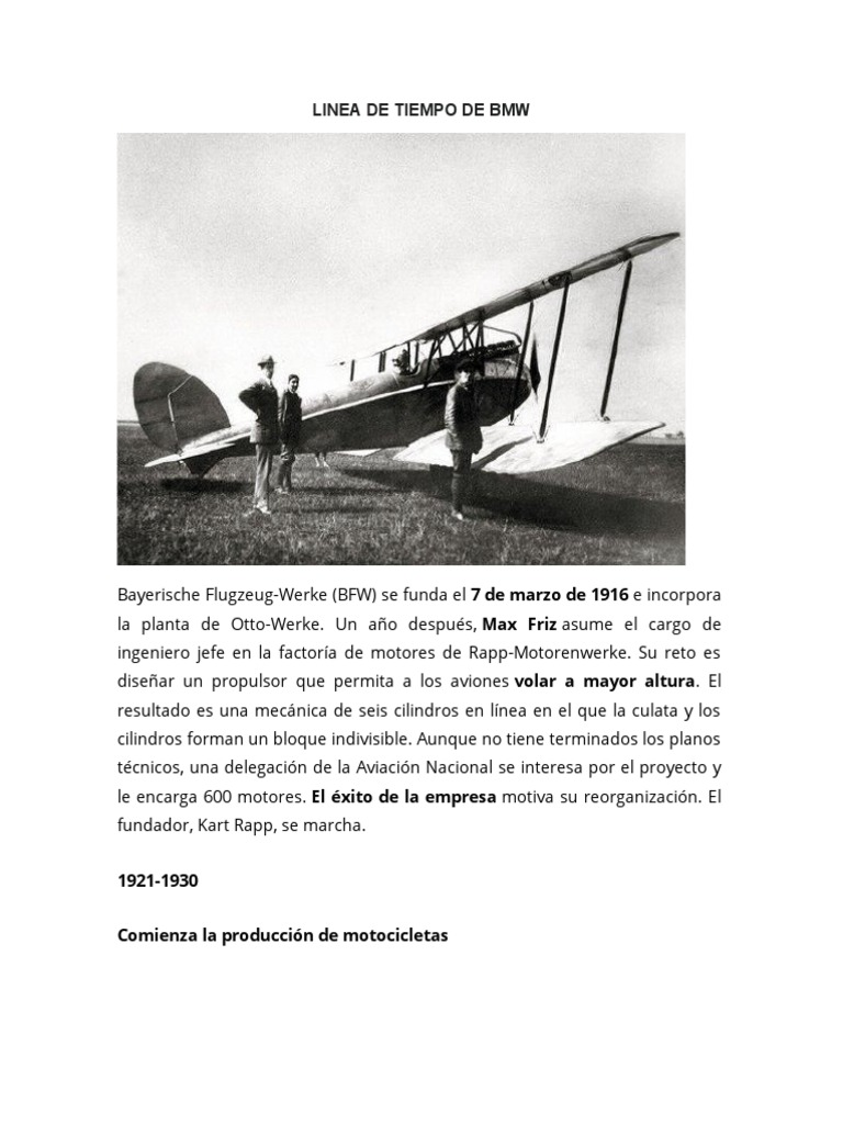 Linea de Tiempo de BMW | PDF | BMW | Vehículos de lujo