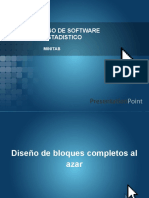 Uso de Software Diseños Estadistica