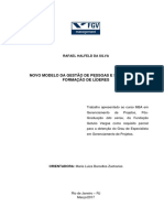 Novo Modelo Da Gestão de Pessoas e Seu Papel Na Formação de Líderes