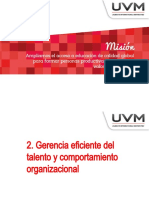 Gerencia Eficiente Del Talento y Comportamiento Organizacional