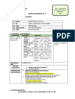 Sesión de Aprendizaje #13 - 1ero B de Secundaria