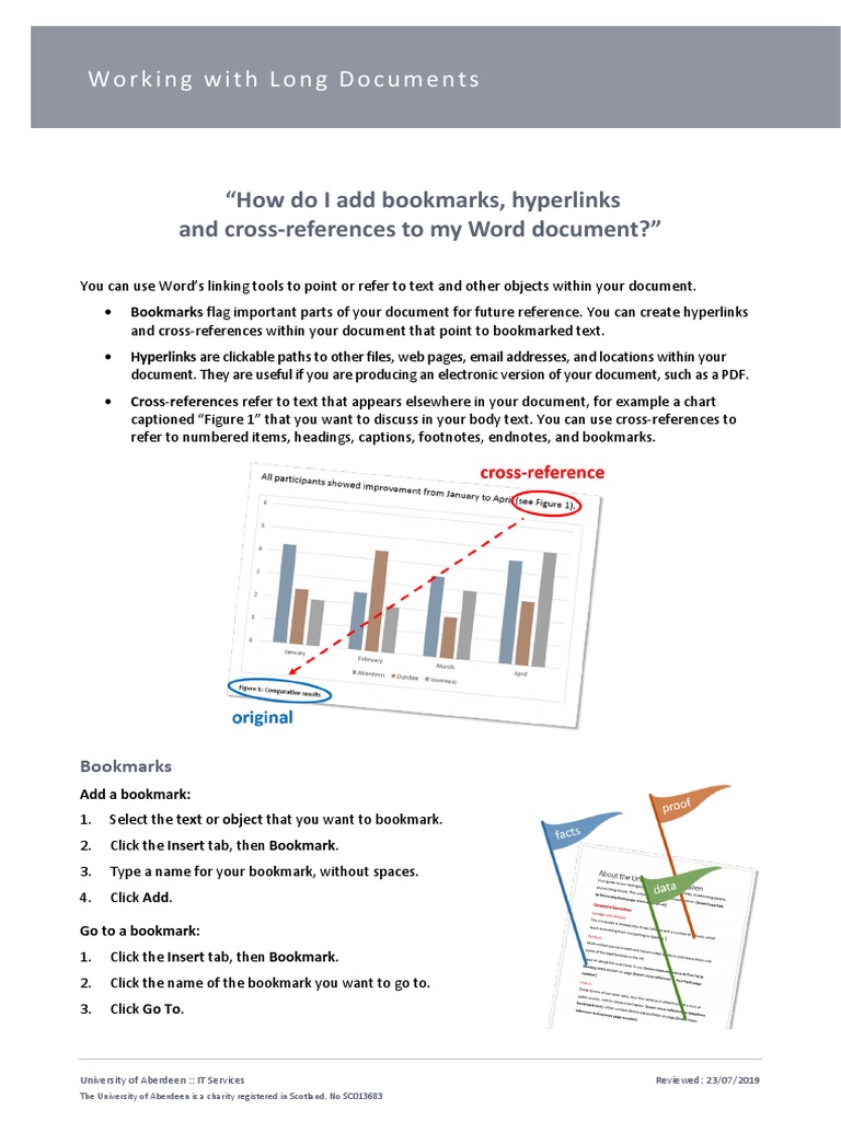 How Do I Add Bookmarks, Hyperlinks and CrossReferences To My Word Document? PDF Hyperlink