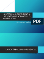 Tema 6. La Doctrina Jurisprudencial