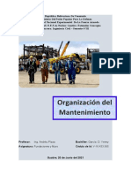 Organizacion y Mantenimiento