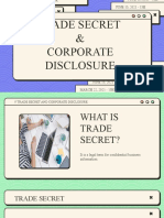 Trade Secret & Corporate Disclosure: // FEBRUARY 2021