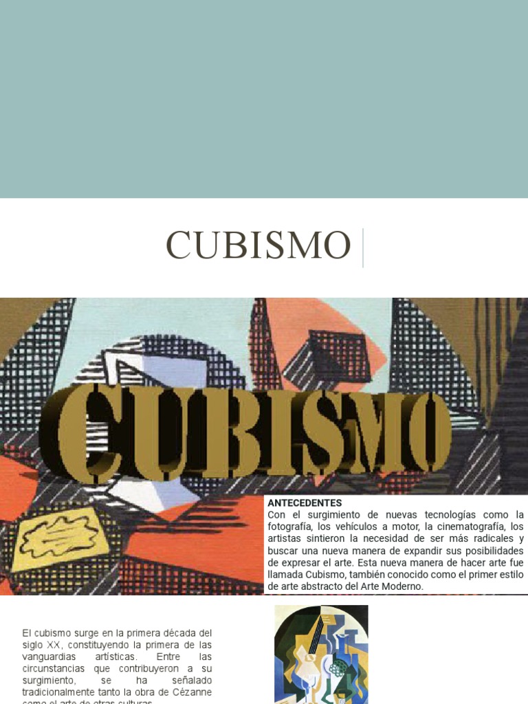Orígenes y características del cubismo | PDF | Cubismo | Las artes