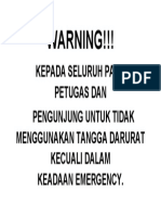 Warning