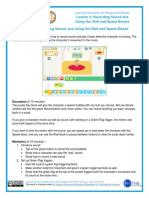 Lesson 4: Recording Sound and Using The Wait and Speed Blocks Lesson 4: Recording Sound, and Using The Wait and Speed Blocks