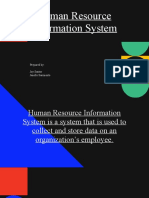 Human Resource Information System: Prepared By: Joy Santor Janelle Sarmiento