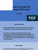 Final Project Aba Premack Principle Power Point