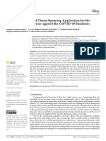 Drones: Operational Study of Drone Spraying Application For The Disinfection of Surfaces Against The COVID-19 Pandemic