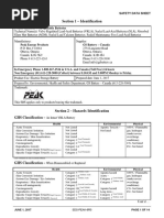 MSDS Exide | PDF | Workplace | Occupational Safety And Health