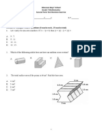 1819 G7 Test 2 Revision Exercise