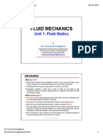 Unit1 Fluid Statics PPT by DR Pramod Pachghare
