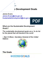 Sustainable Development Goals: James Evans