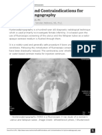 Indications and Contraindications For Hysterosalpingography (1916)