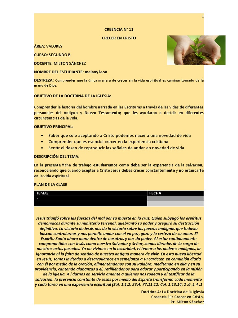 Crecer En Cristo Pdf Jesús Cristo Título