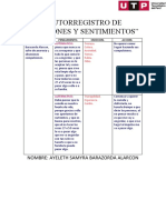 Autorregistro de Emociones y Sentimientos