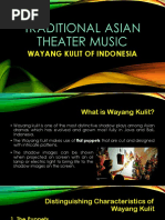 Traditional Asian Theater Music (Wayang Kulit of Indonesia)