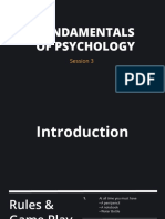 Introduction To Psychology - Session 03
