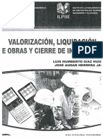 LIBRO Val, Liq Obras y Cierre Inversión LH Diaz Huiza