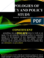 Llanes PPT Typologies of Policy and Policy Study