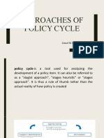 OAMIL Approaches of Policy Cycle