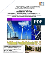 National Power Training Institute Post Diploma Admission 2021