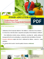 Food Adulteration: Prodyut Kumar Paul Professor, Uttar Banga Krishi Viswavidyalaya