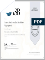 Financial Markets Certification