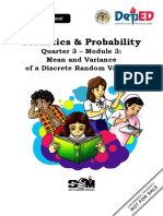 Statistics & Probability: Quarter 3 - Module 3: Mean and Variance of A Discrete Random Variable