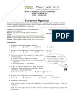 Guia N. 1 - Matematicas L - Expresiones Algebraicas