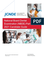 National Board Dental Examination (NBDE) Part II 2021 Candidate Guide