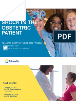 Shock in The Obstetric Patient: William Schnettler, MD Facog