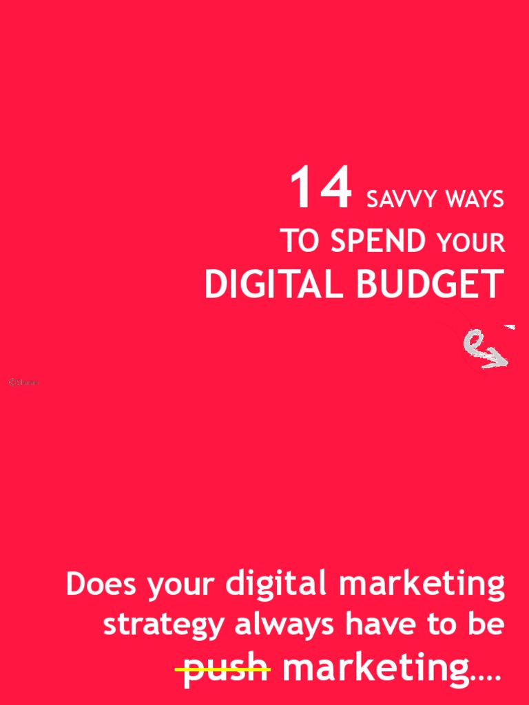 Savvy Ways To Spend Your Digital Marketing Budget | PDF | Business