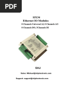 S5134 Ethernet IO Modules: 8 Channels Universal AI, 8 Channels AO 8 Channels DO, 3channels DI