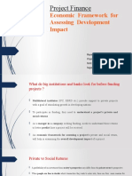 Economic Framework For Assessing Development Impact: Project Finance