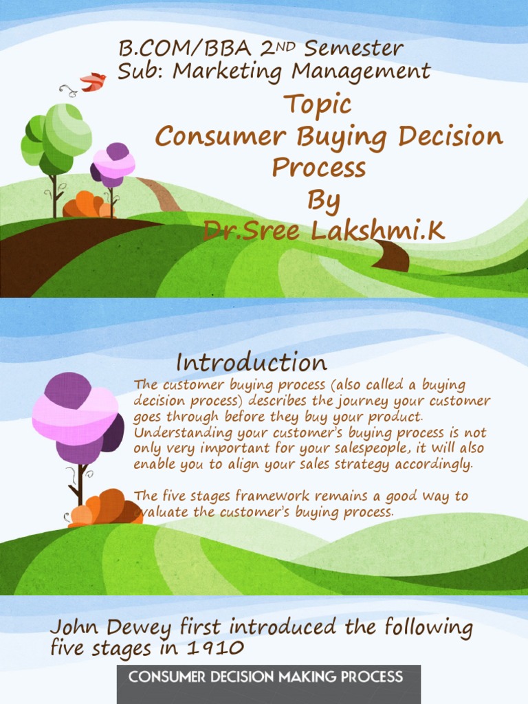 Consumer Buying Decision Process Explained | PDF | Customer | Marketing