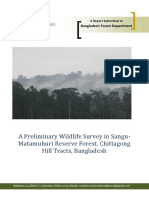 A Preliminary Wildlife Survey in SanguMatamuhuri Reserve Forest, Chittagong