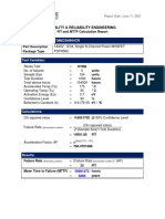 Quality & Reliability Engineering: FIT and MTTF Calculation Report