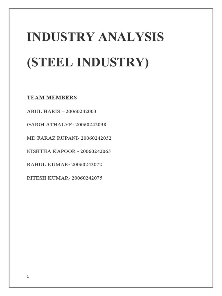 Steel Industry in India | PDF | Infrastructure | Scrap