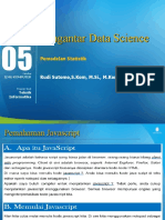 Modul 5 Pengantar Data Science Pemodelan Statistik