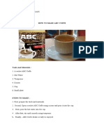 Coffe ABC How to Make