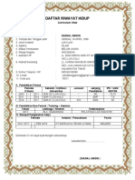 Daftar Riwayat Hidup