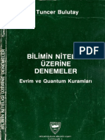 Tuncer Bulutay, Bilimin Niteliği Üzerine Denemeler Evrim Ve Quantum Kuramları (PDFDrive)