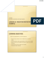 Induction Motor Model Example Solution