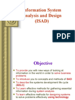 Information System Analysis and Design (ISAD)