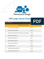 LVP Product Code Lists